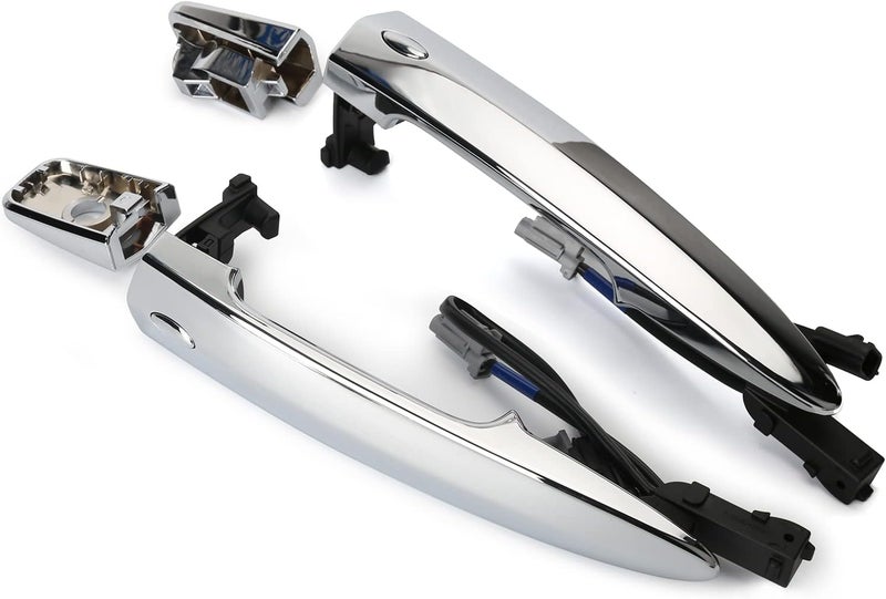 Jepacr 806409N00A Exterior Outer Chrome Door Handle Front Left & Right Side (2 PCS), with Sensor and Smart Keyless Entry System, for Nissan Sentra/Maxima/Murano/Leaf Replace# 806469N00A 806469N00A - Image 3